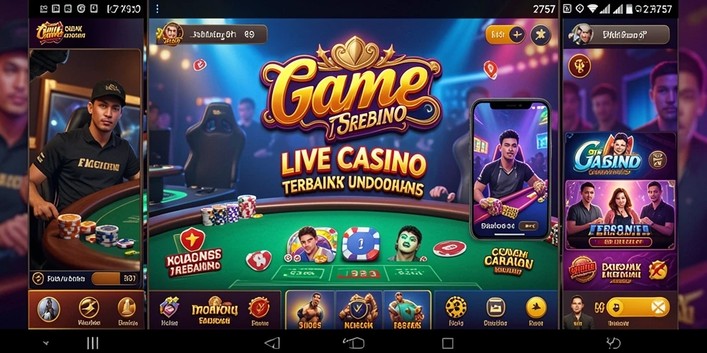 Tampilan gameplay Live Casino 2757 dengan dealer langsung.