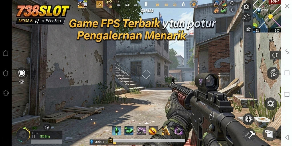Tangkapan layar menunjukkan aksi mendebarkan dalam game FPS.