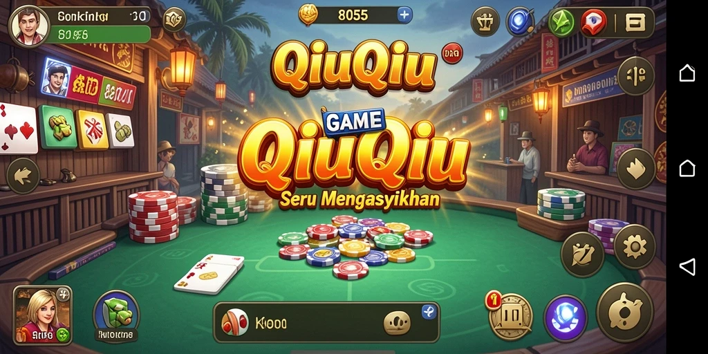 Tampilan gameplay QiuQiu yang menarik dan seru.