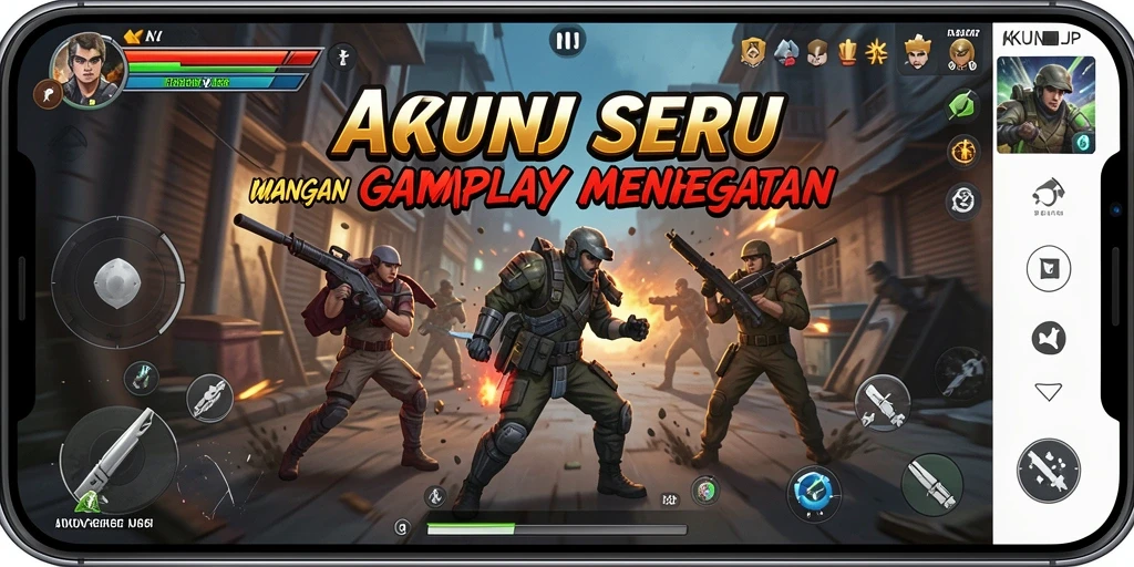Tampilan gameplay seru dari AKUNJP dengan aksi mendebarkan.