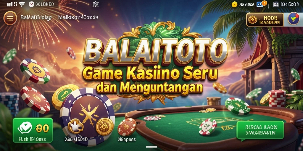 Tampilan gameplay Kasino yang mendebarkan di BALAITOTO.