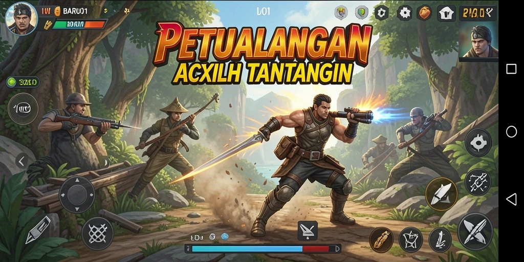 Tampilan menarik gameplay BARU01 dalam aksi mendebarkan.