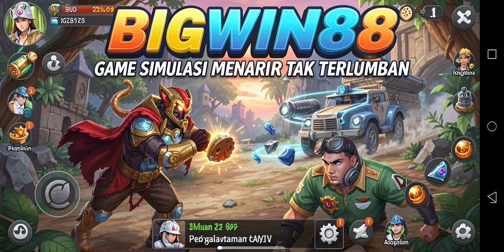 Tampilan utama gameplay <strong>BIGWIN88</strong> yang menantang dan interaktif.