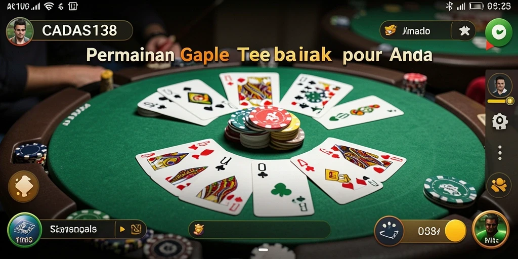 Tampilan screenshot gameplay Gaple yang menarik dan seru.