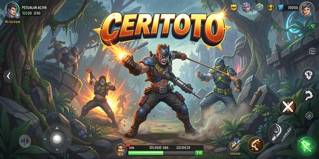 Gameplay CERITOTO yang seru dan mendebarkan di layar.