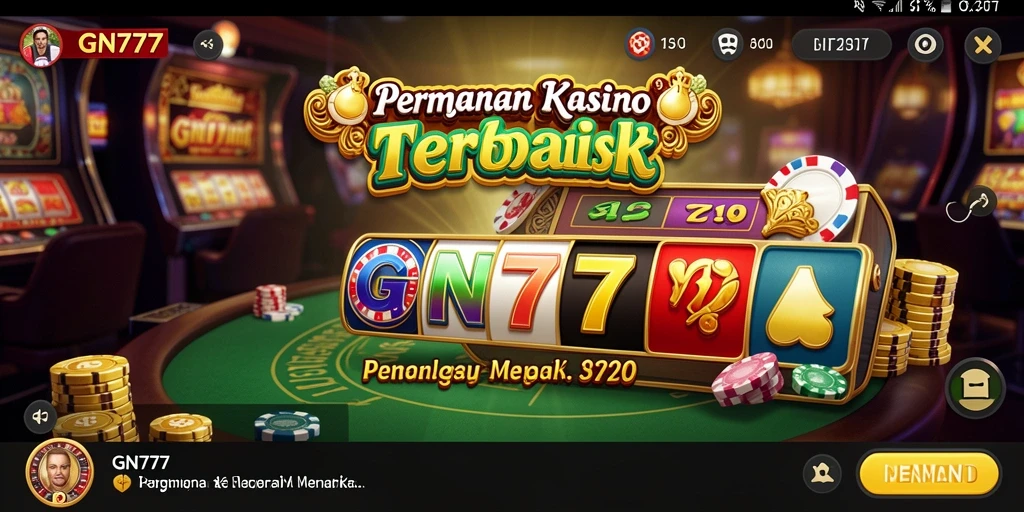 Gameplay seru di aplikasi Kasino GN777 dengan grafis menakjubkan.