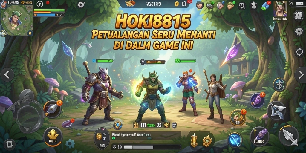Tangkapan layar menampilkan aksi seru dalam game petualangan HOKI8815.