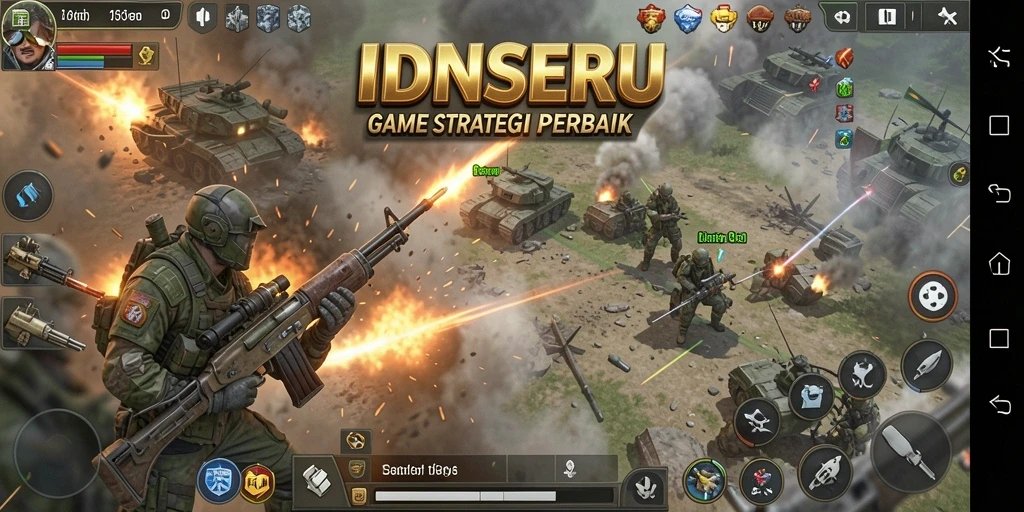 Tampilan gameplay seru dalam IDNSERU yang menantang.
