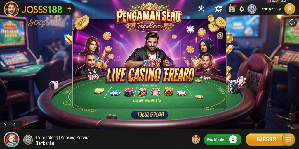 Tampilan gameplay JOSS188 yang menarik dan interaktif dalam Live Casino.