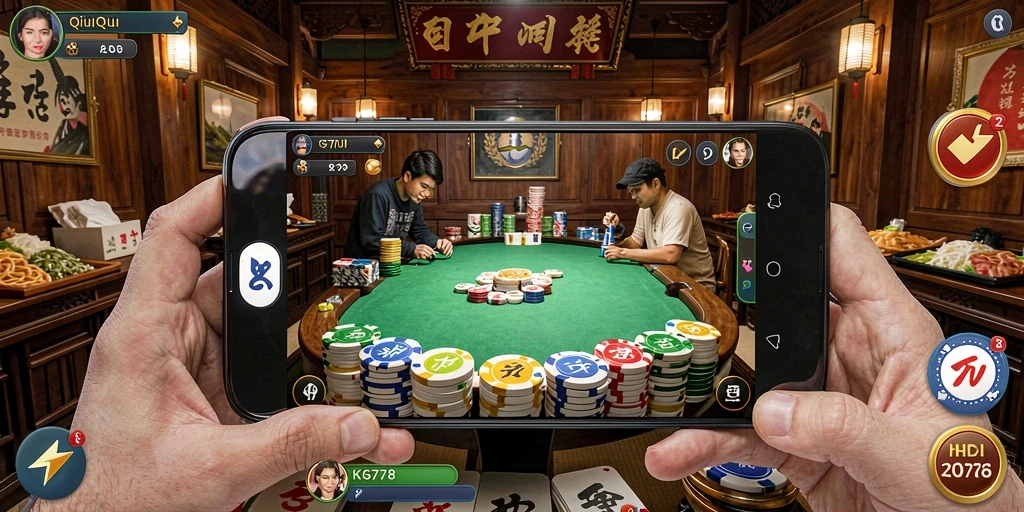 Screenshot utama KG778 menampilkan gameplay intens QiuQiu.
