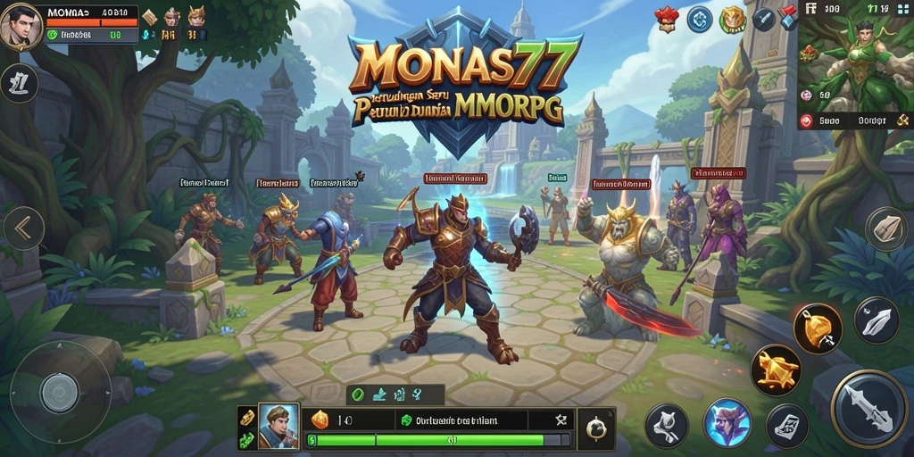 Gameplay seru dalam MONAS77, penuh petualangan dan tantangan.