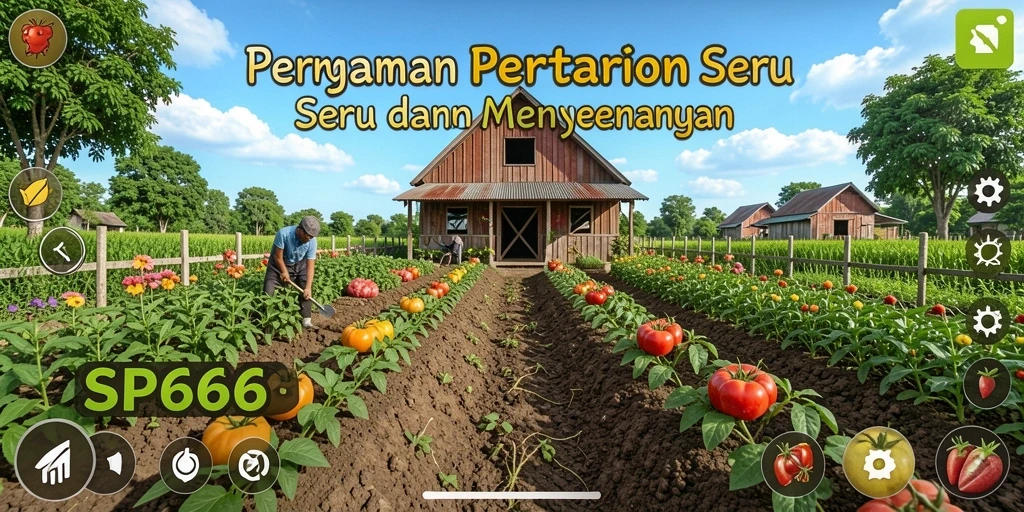 Menampilkan gameplay seru dari SP666 dengan pertanian yang indah.
