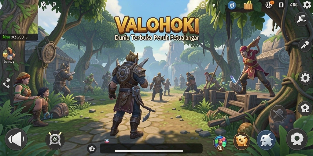 Tampilan gameplay VALOHOKI yang interaktif dan mendebarkan.